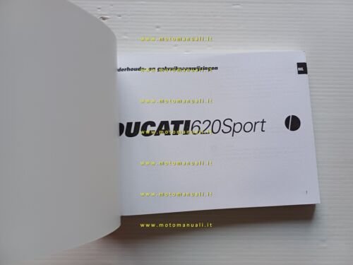 Ducati 620 Sport 2002 manuale uso libretto istruzioni testo Francese …