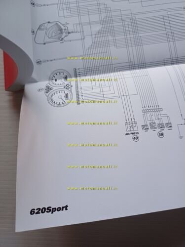 Ducati 620 Sport 2002 manuale uso libretto istruzioni testo Francese …