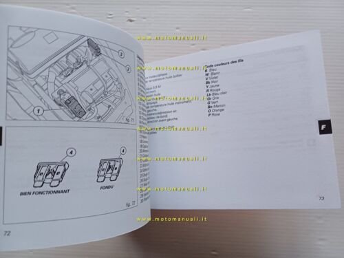 Ducati 620 Sport 2002 manuale uso libretto istruzioni testo Francese …