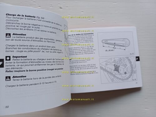 Ducati 620 Sport 2002 manuale uso libretto istruzioni testo Francese …