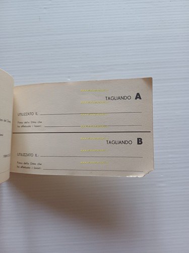 Ducati 65 T tessera libretto garanzia nuovo originale