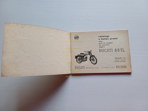 Ducati 65 TL 1956 catalogo ricambi originale italiano Spare Parts …
