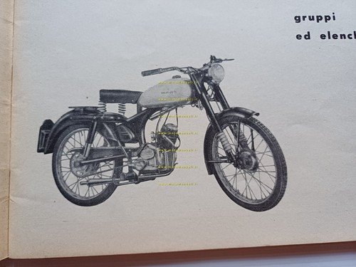 Ducati 65 TL 1956 catalogo ricambi originale italiano Spare Parts …
