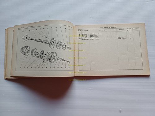 Ducati 65 TL 1956 catalogo ricambi originale italiano Spare Parts …