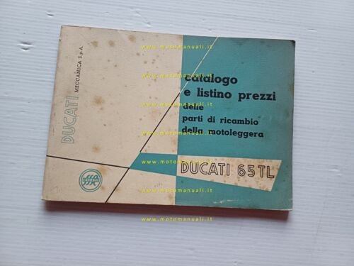 Ducati 65 TL anni 50 catalogo ricambi italiano originale