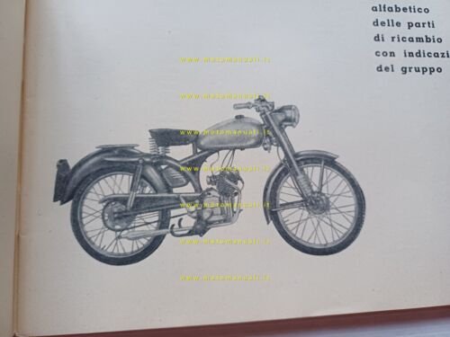 Ducati 65 TL anni 50 catalogo ricambi italiano originale