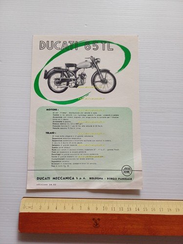 Ducati 65 TL depliant originale italiano