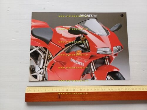 Ducati 748 1998 depliant moto originale italiano multilingua