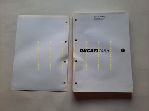 DUCATI 748 R 2000 manuale officina ITALIANO INGLESE originale WORKSHOP …