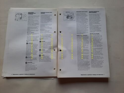DUCATI 748 R 2000 manuale officina ITALIANO INGLESE originale WORKSHOP …