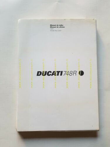 DUCATI 748 R 2001 manuale officina Spagnolo Portoghese WORKSHOP MANUAL