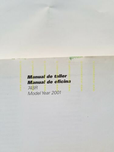 DUCATI 748 R 2001 manuale officina Spagnolo Portoghese WORKSHOP MANUAL