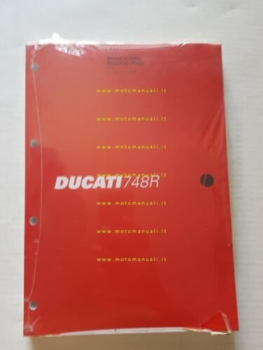 DUCATI 748 R 2002 manuale officina SPAGNOLO PORTOGHESE originale WORKSHOP …