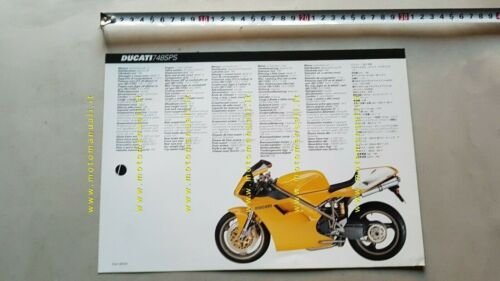 Ducati 748 SPS 1998 depliant moto originale brochure