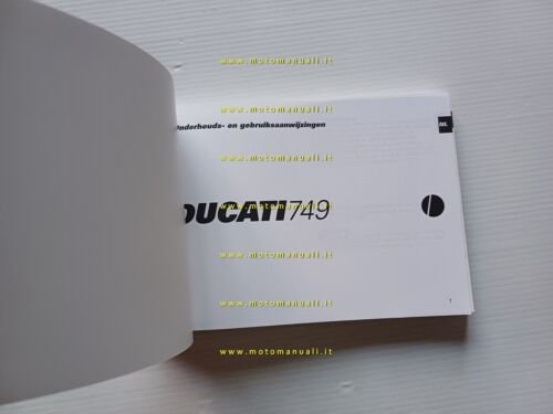 Ducati 749 2002-03 manuale uso libretto istruzioni testo Francese Olandese