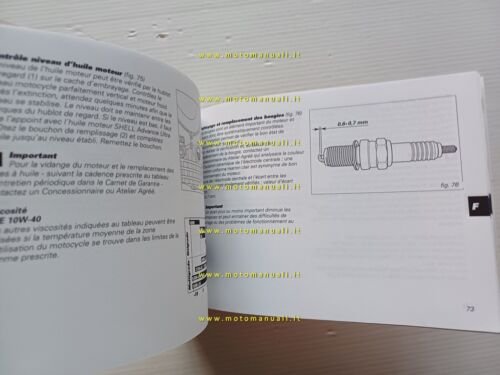 Ducati 749 2002-03 manuale uso libretto istruzioni testo Francese Olandese