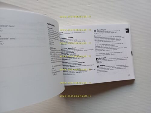 Ducati 749 2002-03 manuale uso libretto istruzioni testo Francese Olandese