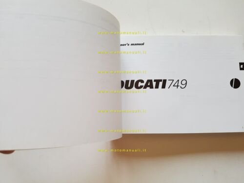 DUCATI 749 2002-03 manuale uso manutenzione ITALIANO originale owner's manual