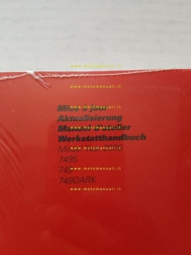 DUCATI 749-Dark-S aggiornamento 2006 manuale officina FRANCESE TEDESCO