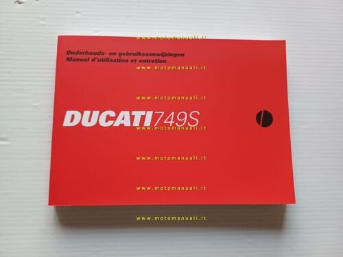 Ducati 749 S 2002-03 manuale uso libretto istruzioni testo Francese …
