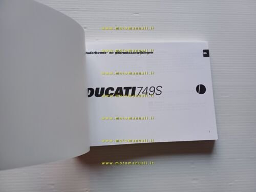Ducati 749 S 2002-03 manuale uso libretto istruzioni testo Francese …