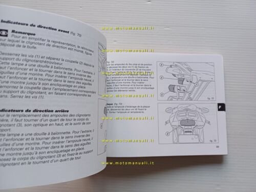 Ducati 749 S 2002-03 manuale uso libretto istruzioni testo Francese …