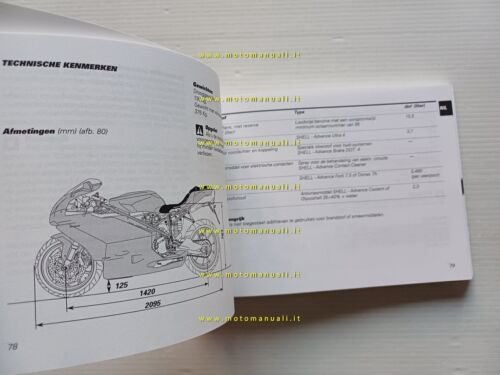 Ducati 749 S 2002-03 manuale uso libretto istruzioni testo Francese …