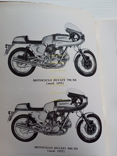Ducati 750 900 SS 1975-76 manuale uso manutenzione originale italiano