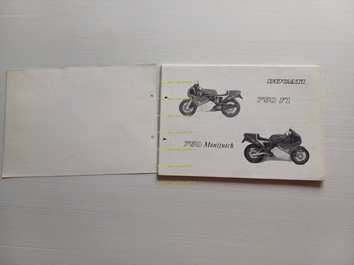Ducati 750 F1 - Montjuich 1986 catalogo ricambi originale