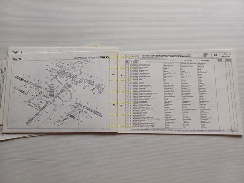 Ducati 750 F1 - Montjuich 1986 catalogo ricambi originale