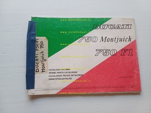 Ducati 750 F1 - Montjuich 1986 catalogo ricambi originale spare …