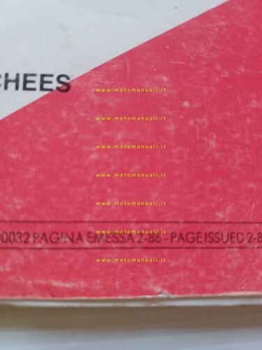 Ducati 750 F1 - Montjuich 1986 catalogo ricambi originale spare …