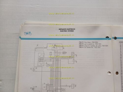 Ducati 750 F1- Montiujch 1986 manuale officina originale genuine workshop …