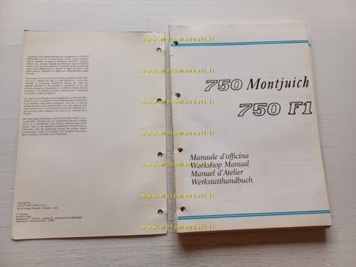 Ducati 750 F1- Montiujch 1986 manuale officina originale genuine workshop …