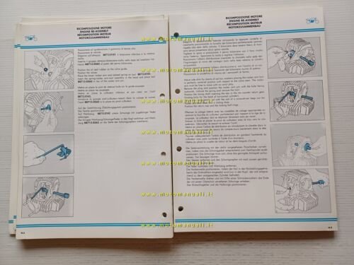 Ducati 750 F1- Montiujch 1986 manuale officina originale genuine workshop …