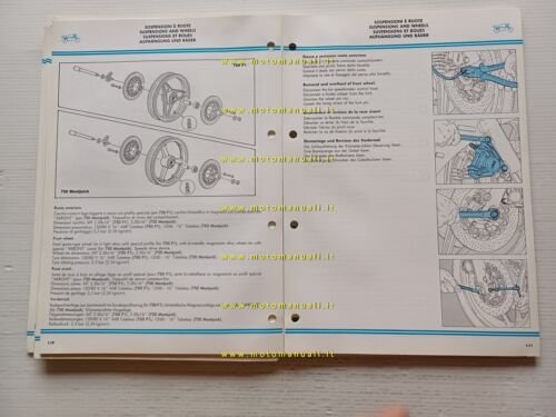 Ducati 750 F1- Montiujch 1986 manuale officina originale genuine workshop …