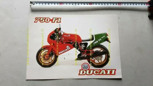 Ducati 750 F1 1985 depliant moto originale genuine brochure