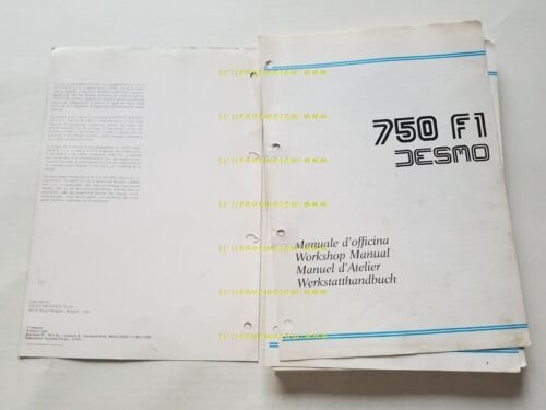 Ducati 750 F1 1985 manuale officina originale genuine workshop manual