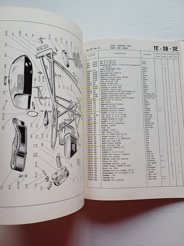 Ducati 750 GT - Sport 1974 catalogo ricambi originale spare …