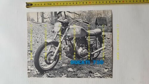 Ducati 750 GT 1972 depliant originale (USA) moto brochure