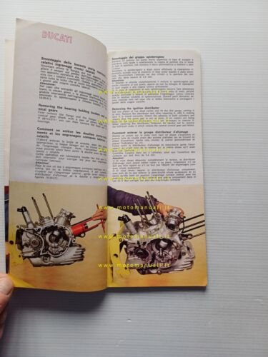 Ducati 750 GT 1972 manuale officina originale italiano workshop manual