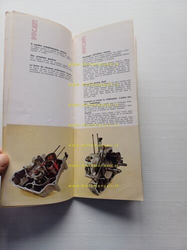 Ducati 750 GT 1972 manuale officina originale italiano workshop manual