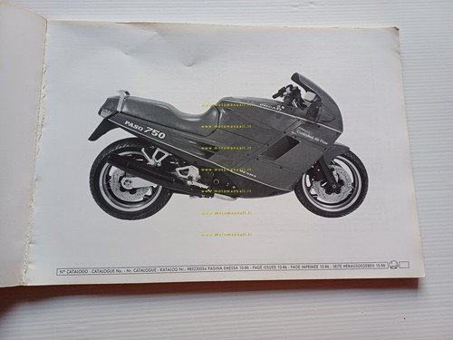 Ducati 750 Paso 1986 catalogo ricambi originale spare parts catalog