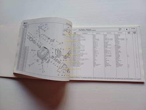 Ducati 750 Paso 1986 catalogo ricambi originale spare parts catalog