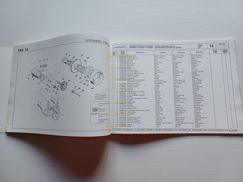 Ducati 750 Paso 1986 catalogo ricambi originale spare parts catalog
