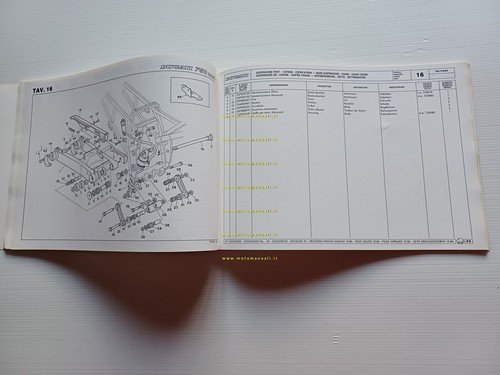 Ducati 750 Paso 1986 catalogo ricambi originale spare parts catalog