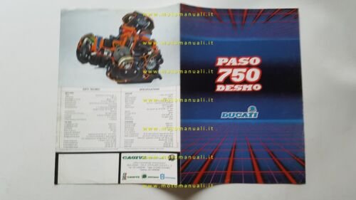 Ducati 750 Paso 1986 depliant originale