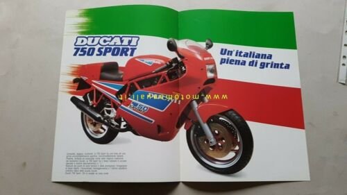 Ducati 750 Sport 1988 depliant moto originale genuine brochure