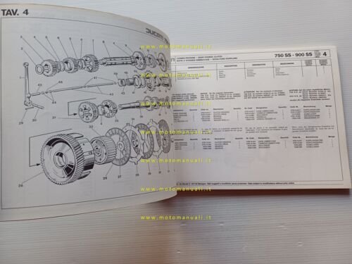 Ducati 750 SS - 900 SS 1975-1976 catalogo ricambi originale …