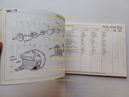 Ducati 750 SS - 900 SS 1975-1976 catalogo ricambi originale …